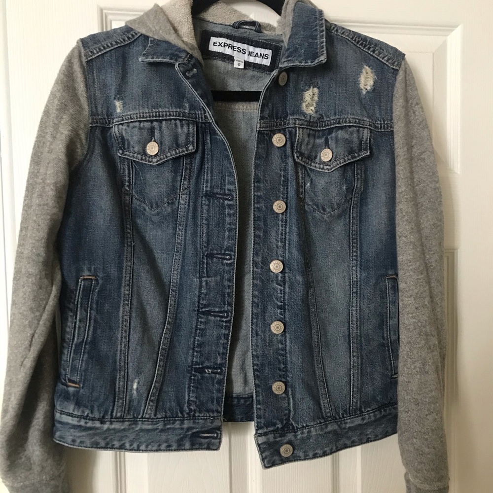 Express Hooded Jean Jacket